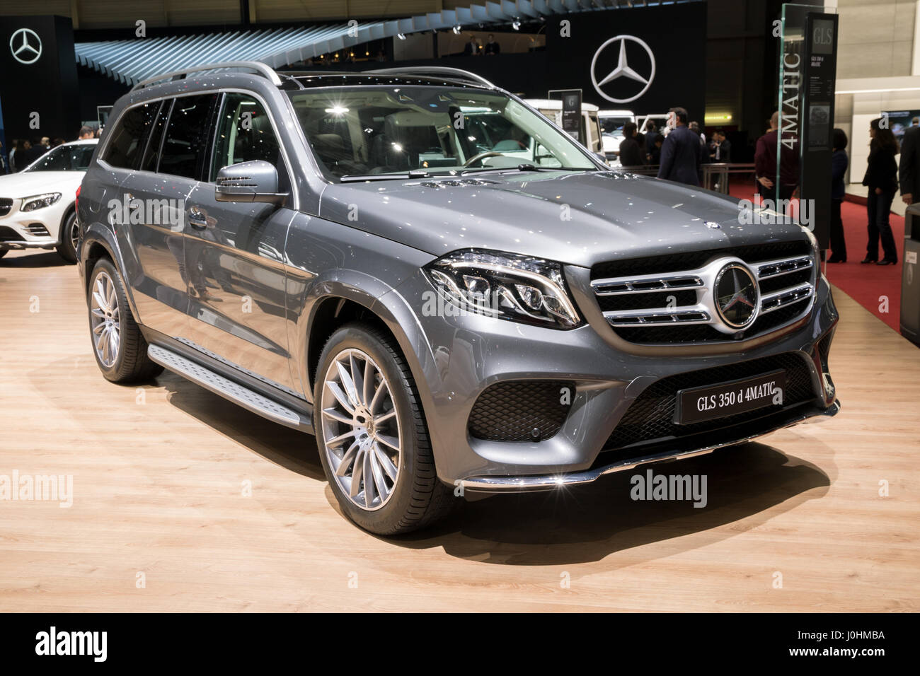 GENEVA, SWITZERLAND - MARCH 7, 2017: Mercedes Benz GLS 350d SUV car  presented at the 87th Geneva International Motor Show Stock Photo - Alamy