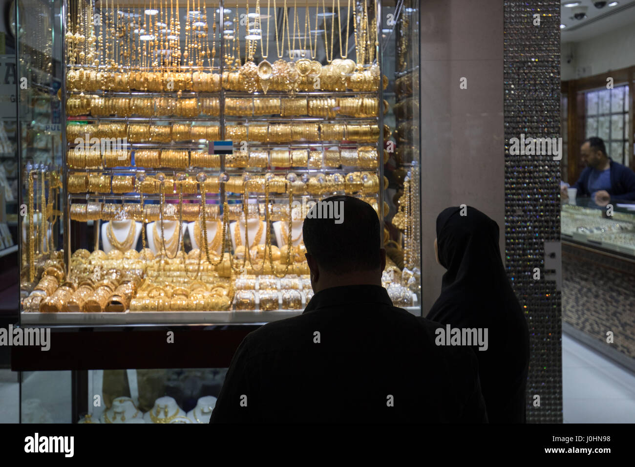 The Deira Gold Souk, Dubai Stock Photo