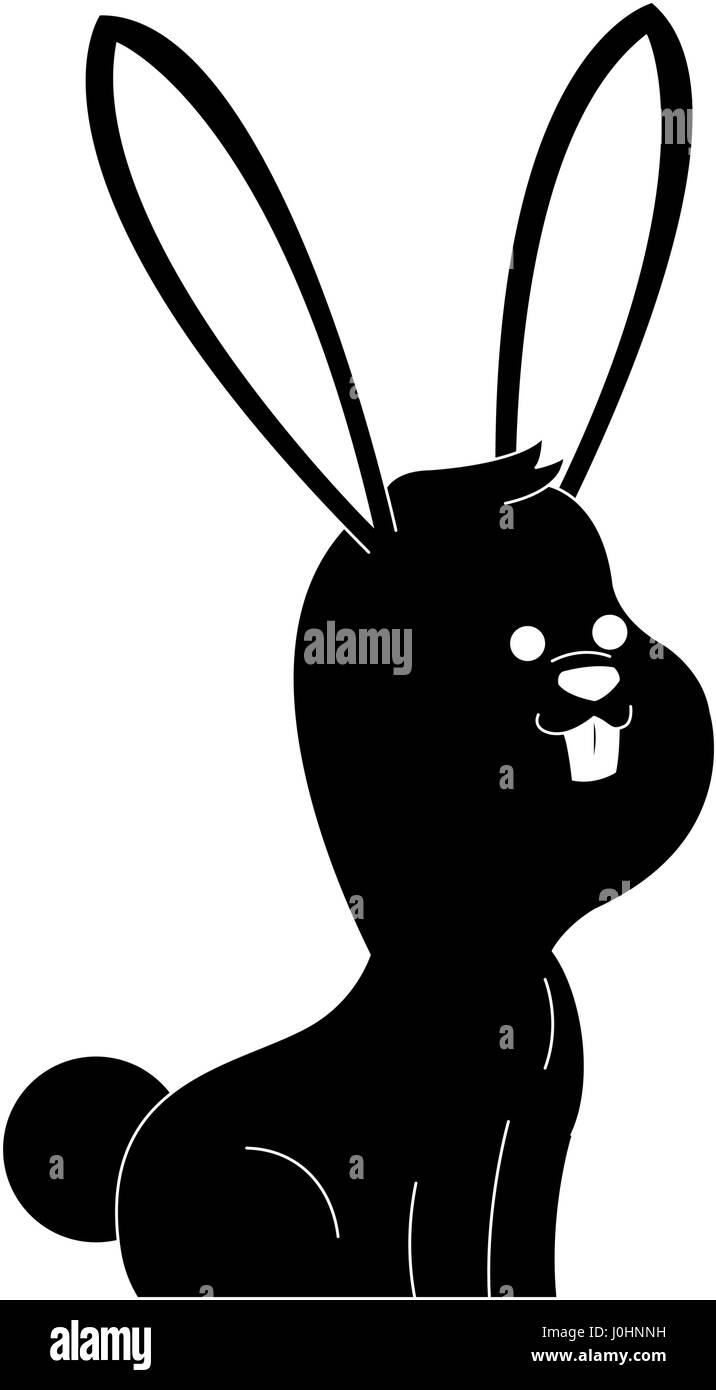 rabbit or bunny cute animal cartoon icon image Stock Vector Image & Art ...