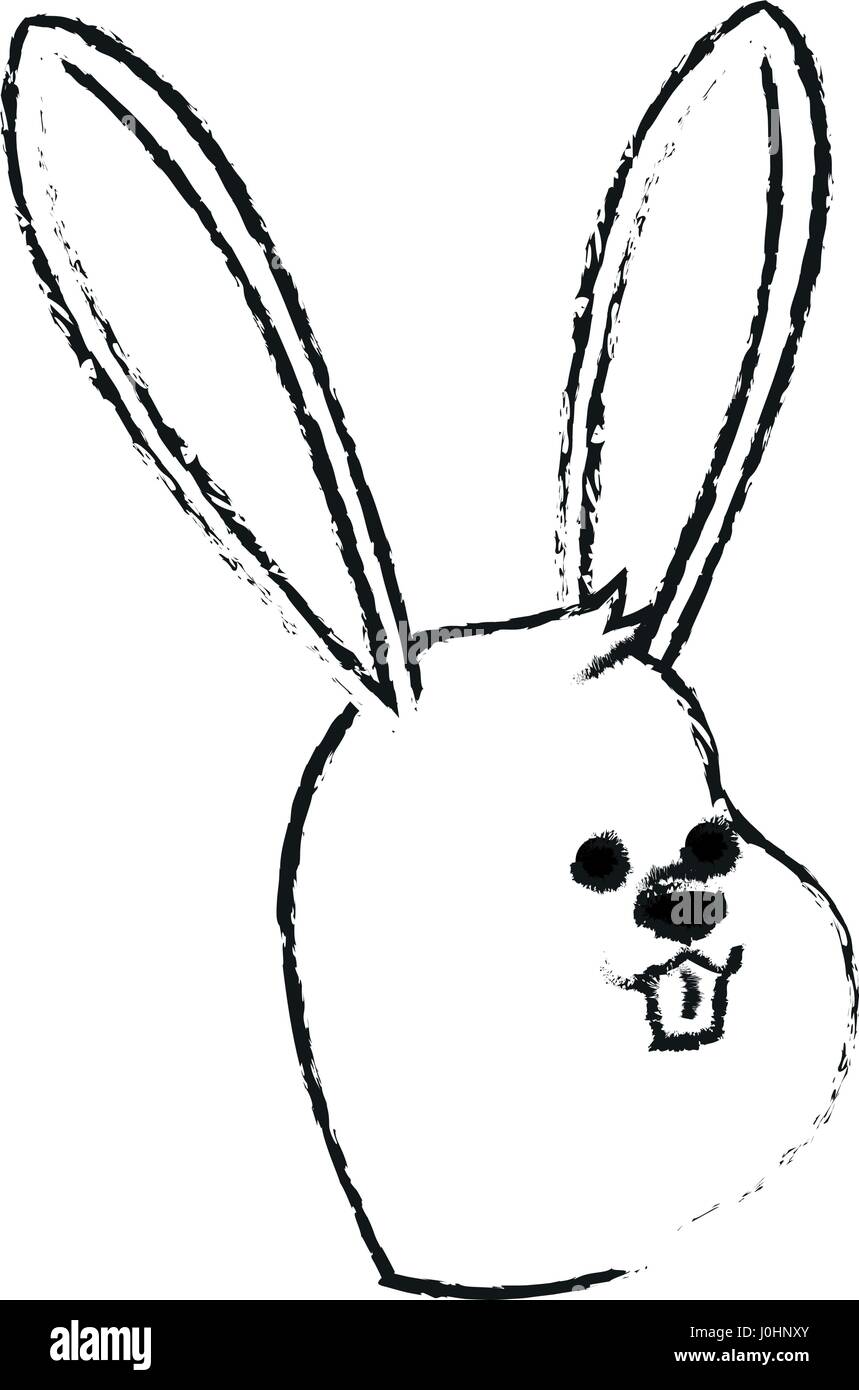 rabbit or bunny cute animal cartoon icon image Stock Vector Image & Art ...