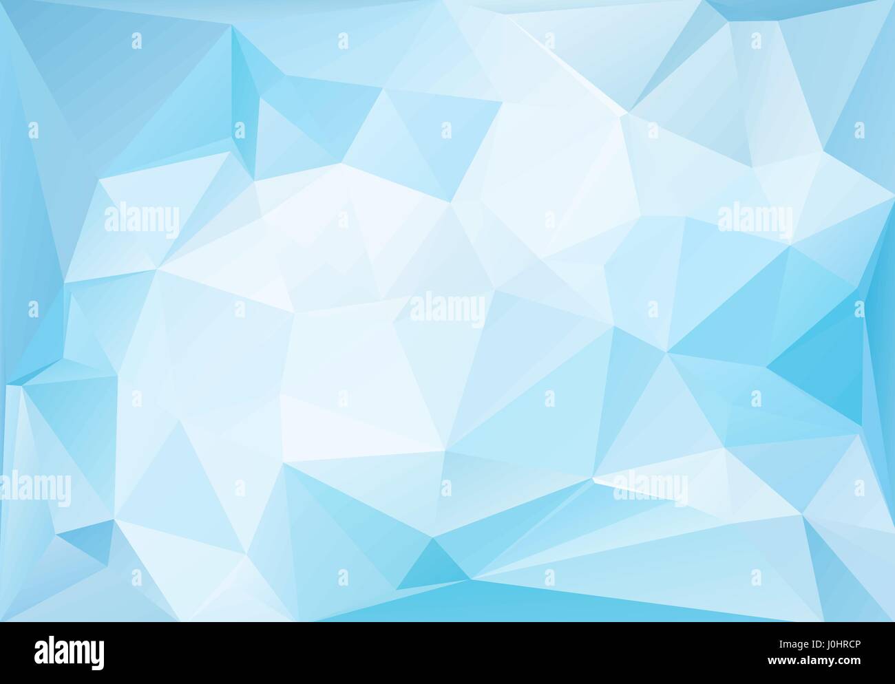 Abstract blue ice low polygonal pattern. Vector illustration. Bright magic blueish futuristic horizontal background. Stock Vector