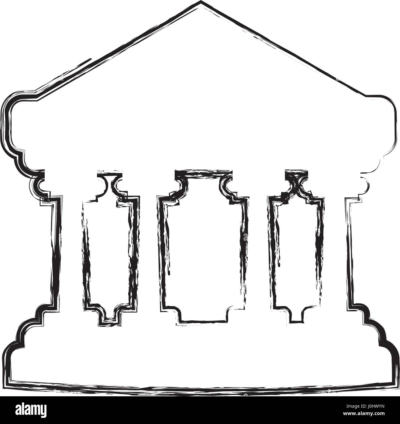 Bank building symbol Stock Vector Image & Art - Alamy