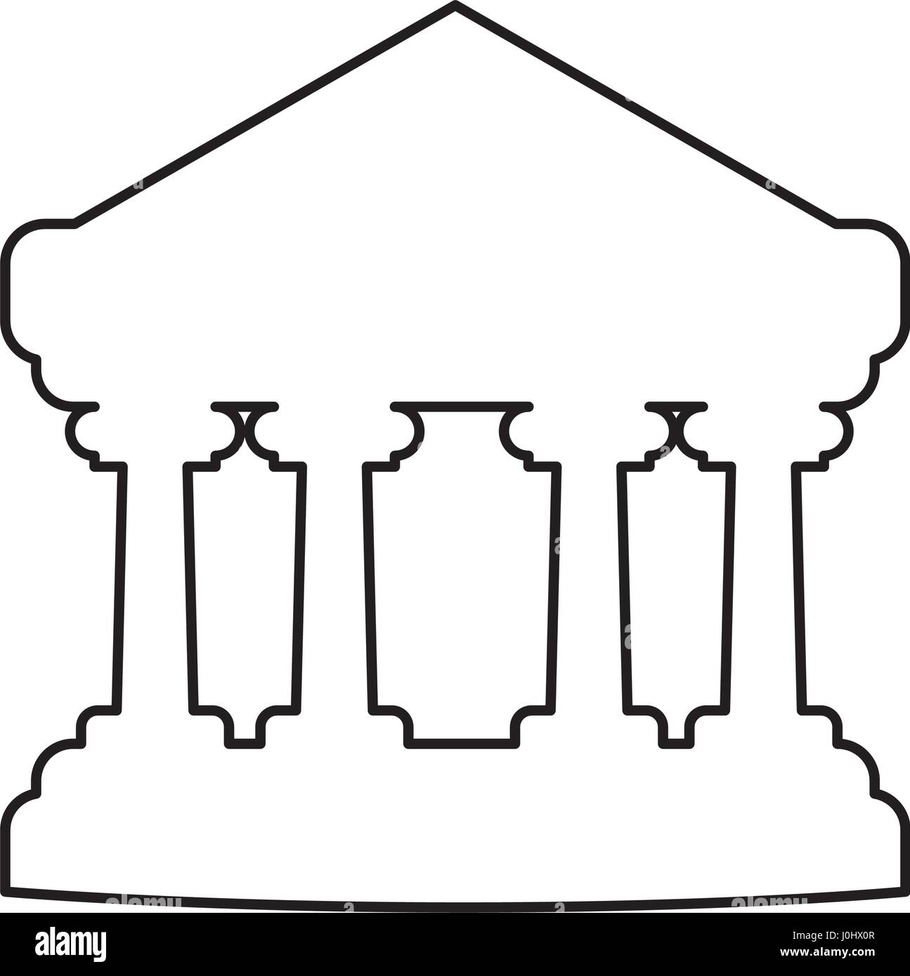 Bank building symbol Stock Vector Image & Art - Alamy