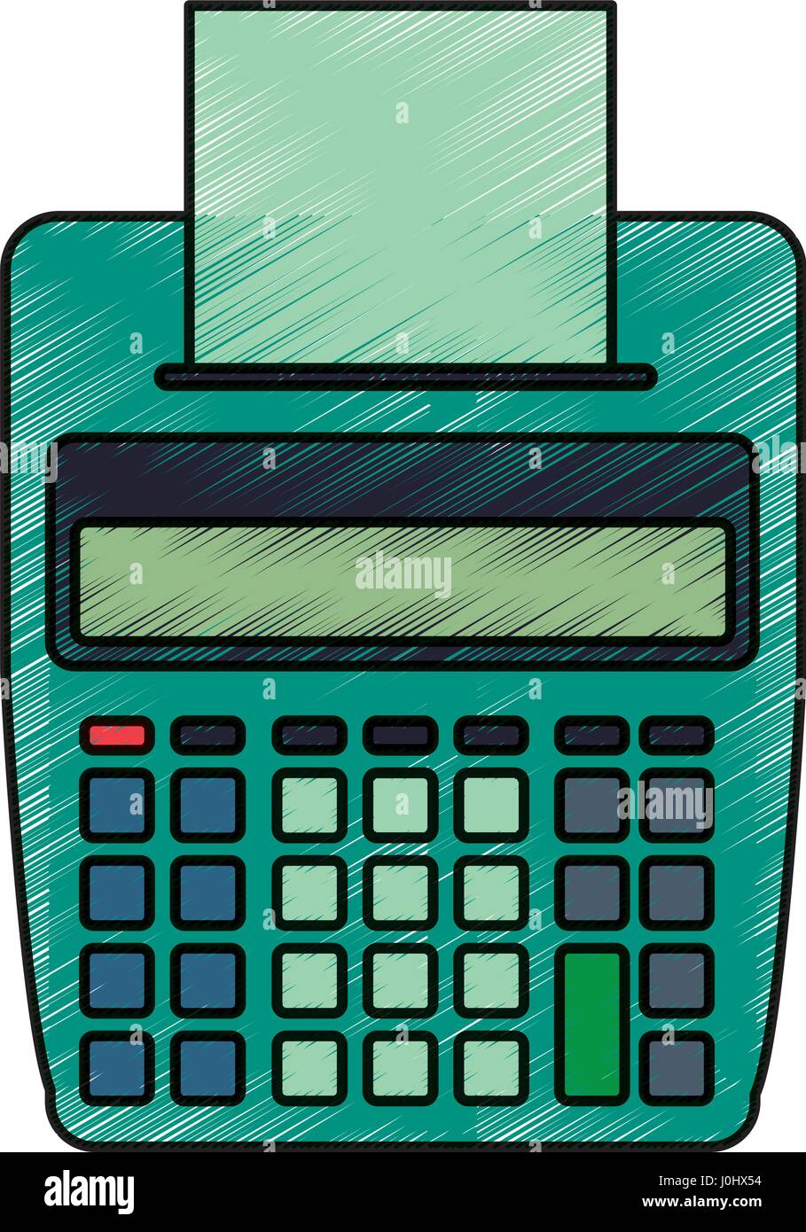 Calculator with paper printer Stock Vector Image & Art Alamy
