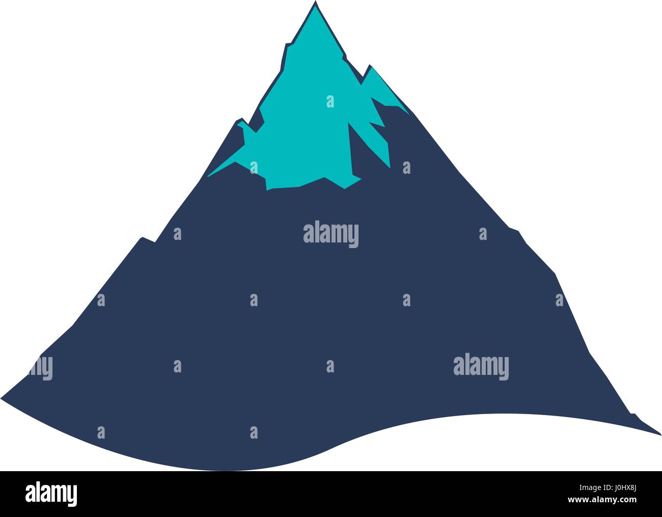 Mountain peak isolated Stock Vector Image & Art - Alamy