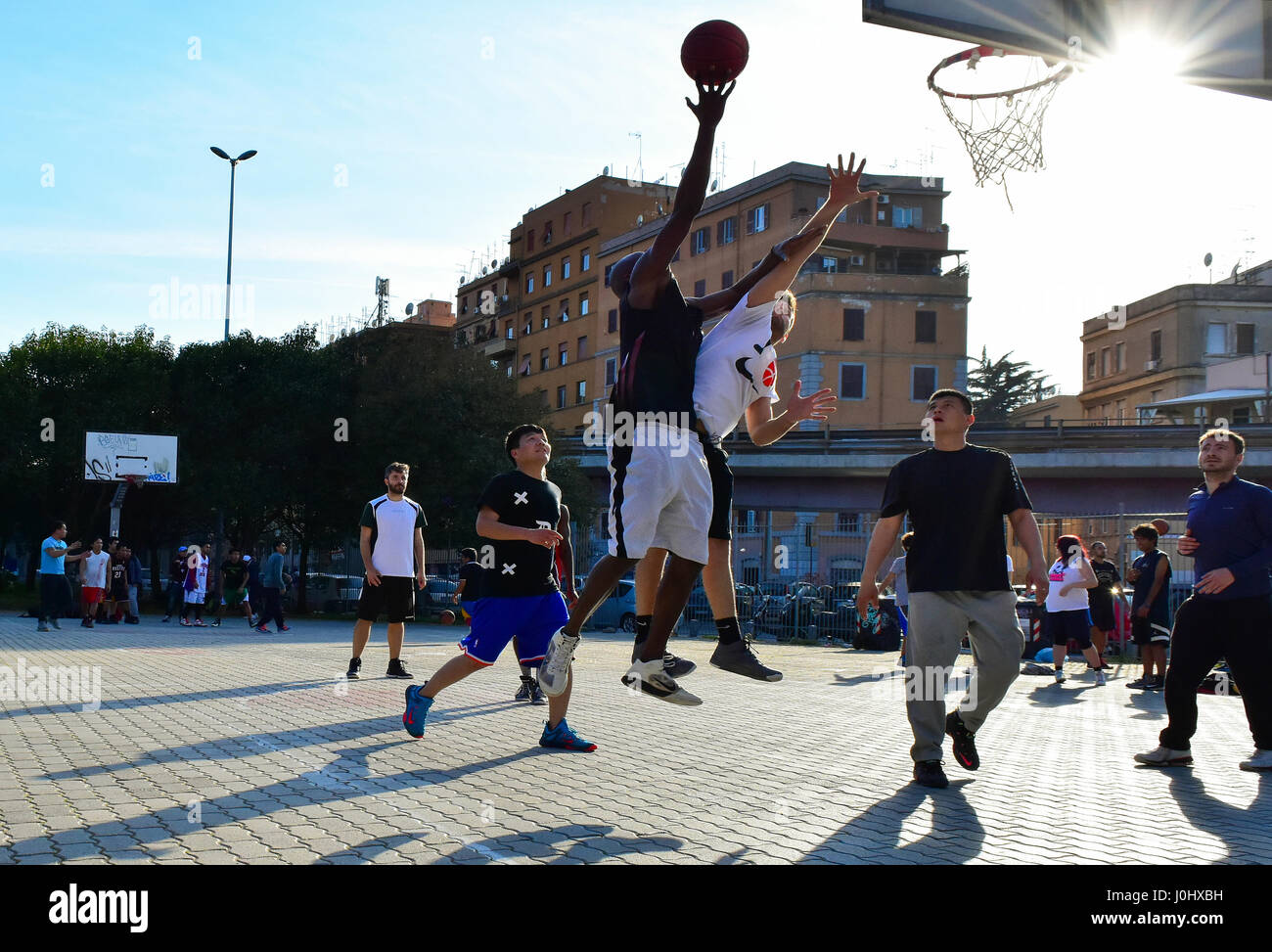 Rome (Italy) A spring afternoon in the famous and multiethnic