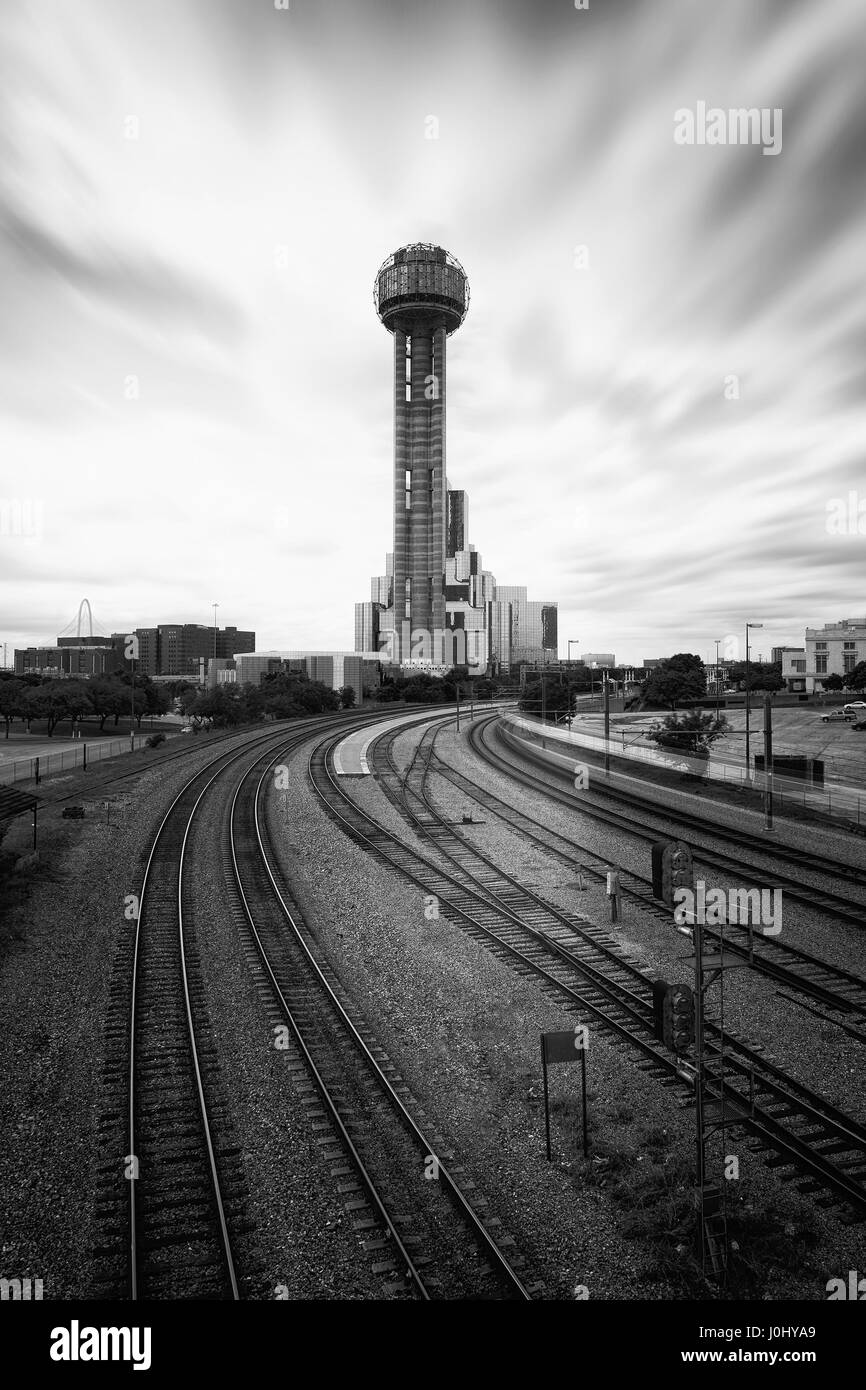 The Reunion Tower in Dallas, Texas, USA Stock Photo
