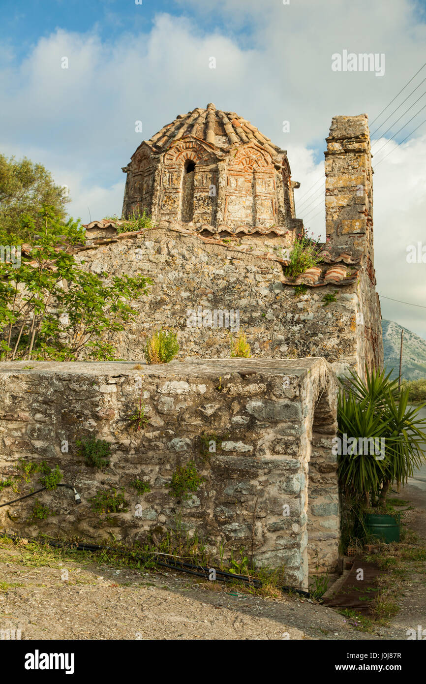 Historic village church in Thalames, Messenia, Greece. Peloponnese Peninsula. Stock Photo