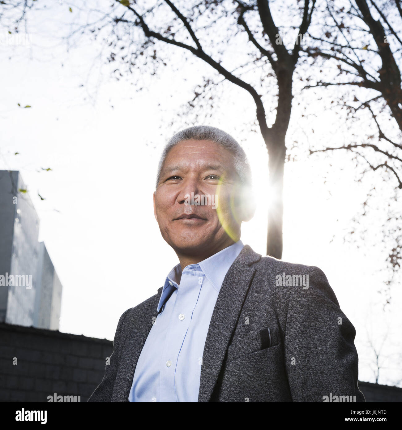 Portrait of Thupten Jinpa (Geshe Thupten Jinpa) (Thupten Jinpa Langri) 08/12/2016 ©Philippe MATSAS Stock Photo