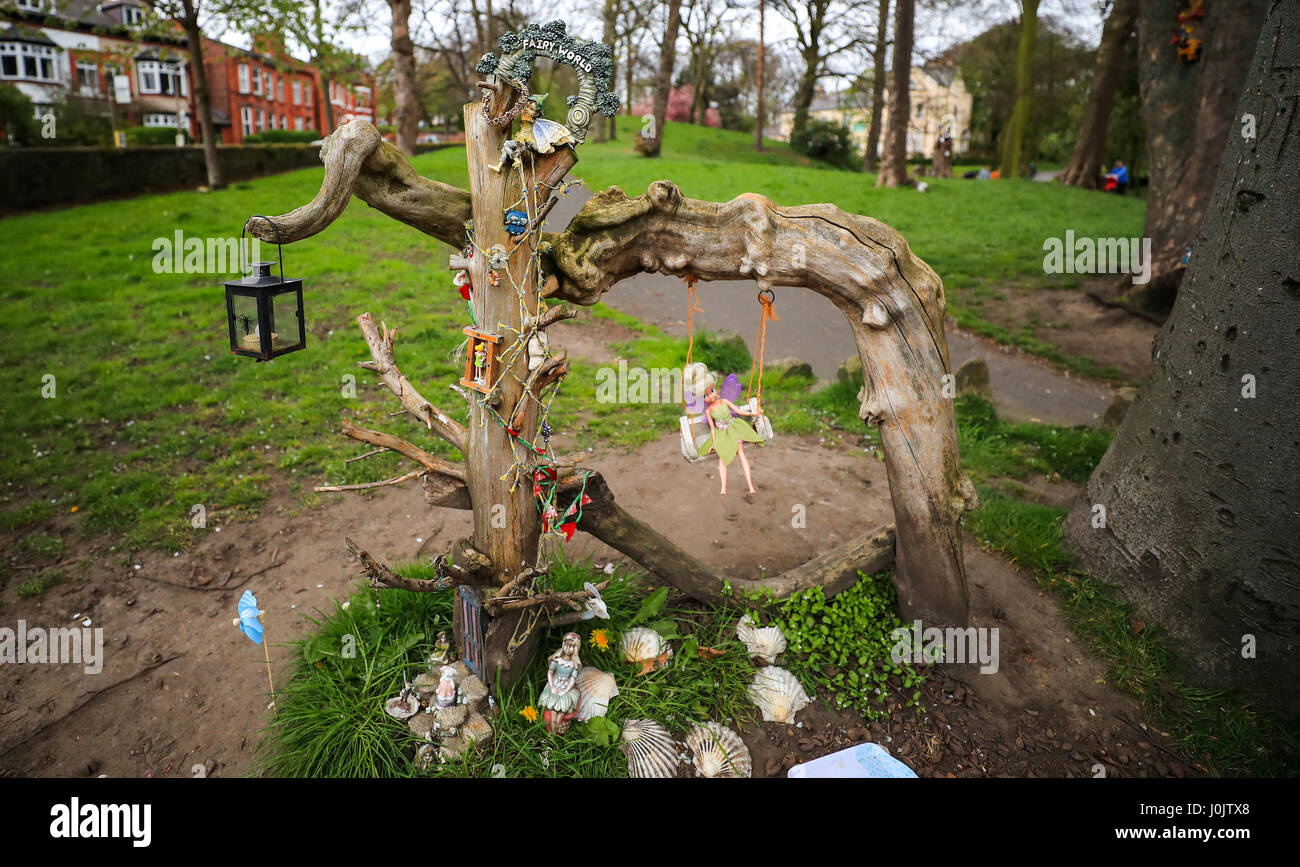 One Of The Fairy Houses At Fairy World In Vale Park New Brighton Stock Photo Alamy