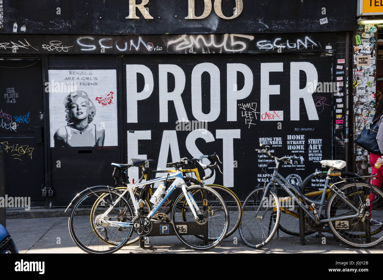 Graffiti slogan hi-res stock photography and images - Alamy