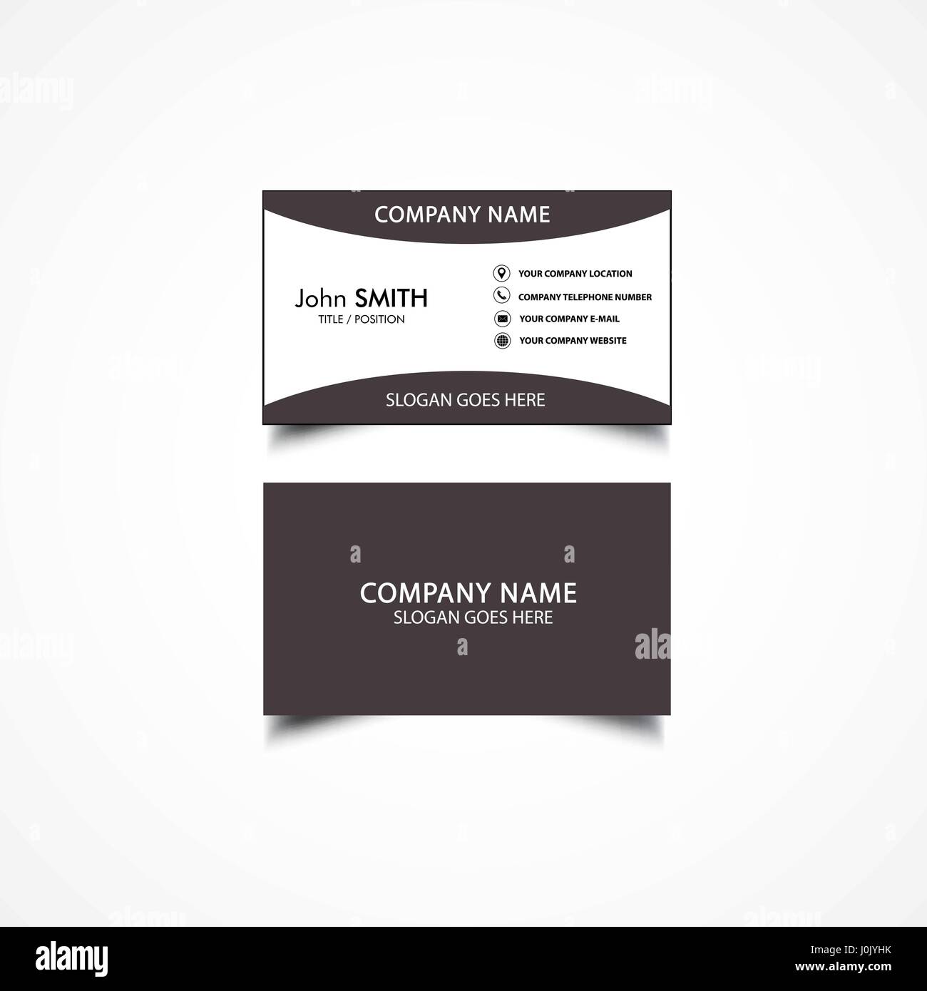 Simplot Business Card Simple Business Card Template, Vector, Illustration Stock Vector Image ...