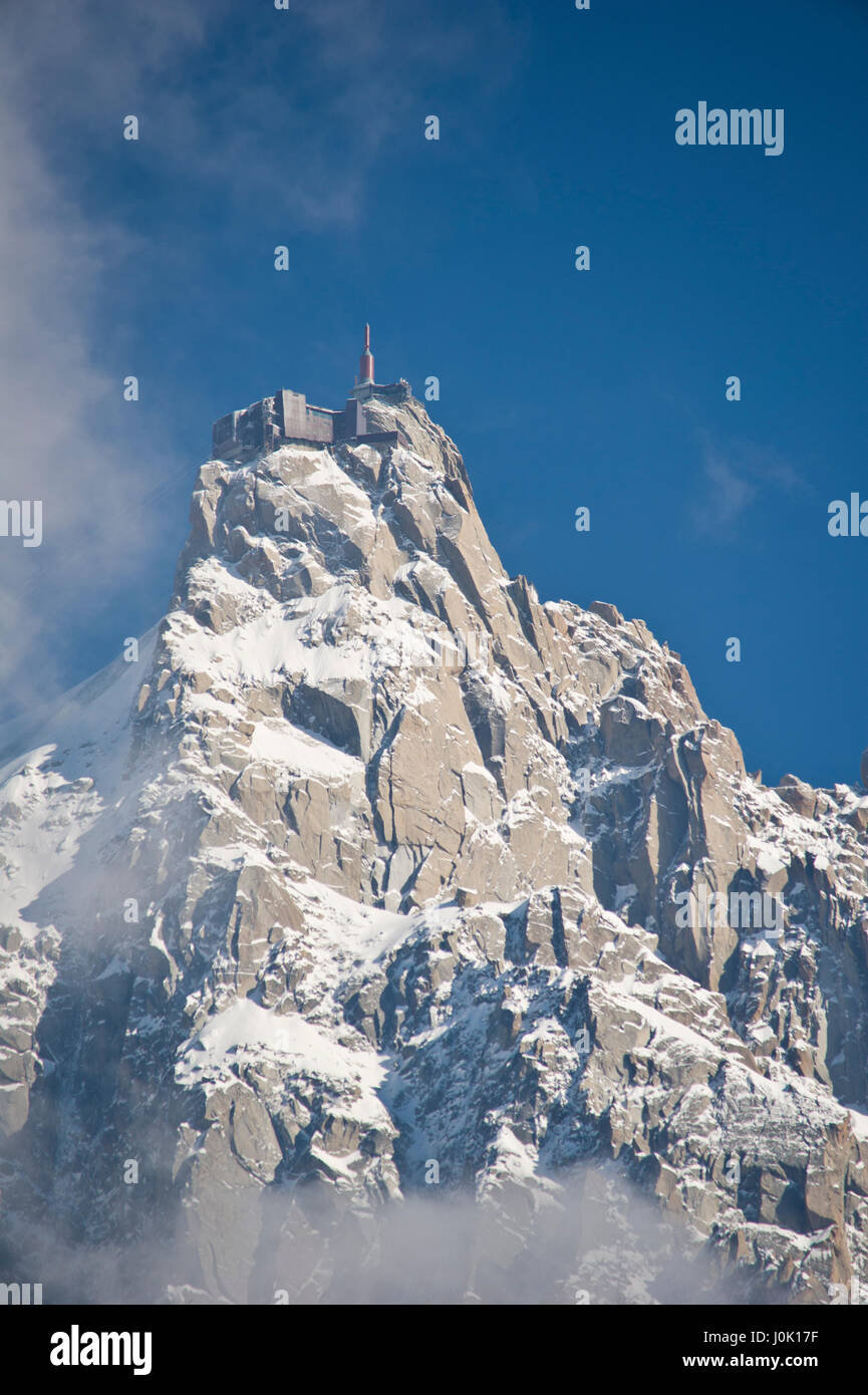 Aiguille du Midi Chamonix Mont Blanc, Rhone alps, France Stock Photo ...
