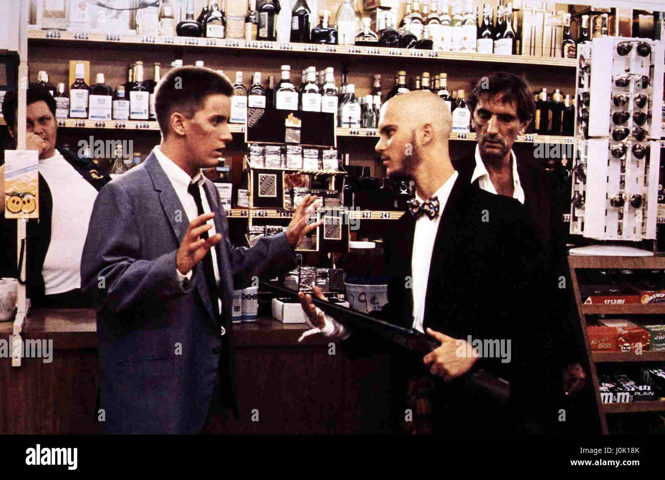 Repo Man, USA 1984 Regie: Alex Cox Darsteller: Harry Dean Stanton, Emilio Estevez, Tracey Walter Stock Photo