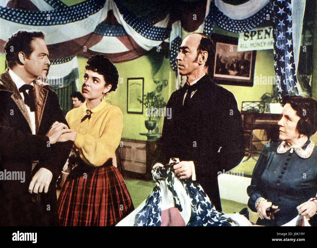 Unter zwei Flaggen aka. The Raid, USA 1954 Regie: Hugo Fregonese Darsteller: Van Heflin, Anne Bancroft, Richard Boone Stock Photo