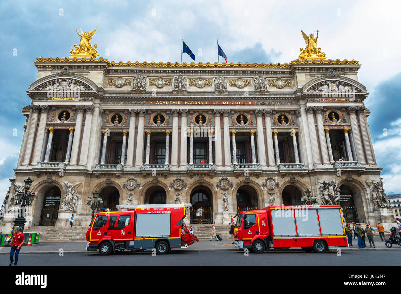 View on Paris Opera House Stock Photo