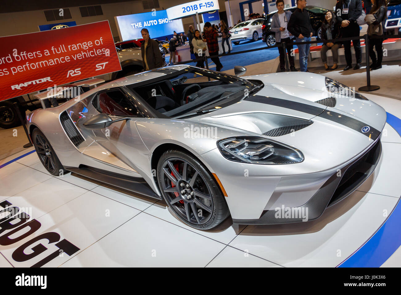 Vancouver - Canada, Circa 2017: New Ford GT Front Stock Photo