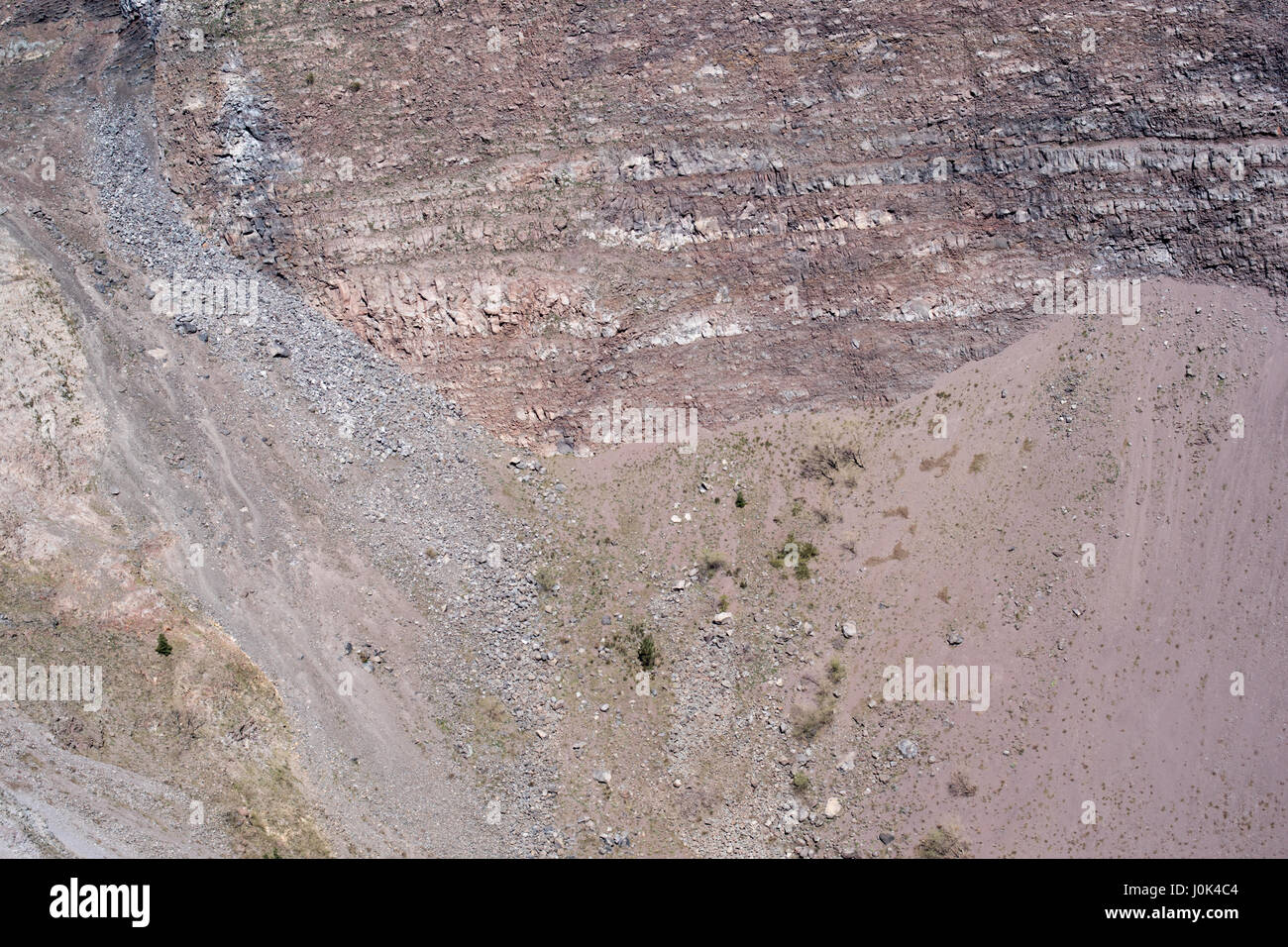 Volcanic rock inside the crater of Vesuvius Stock Photo Alamy