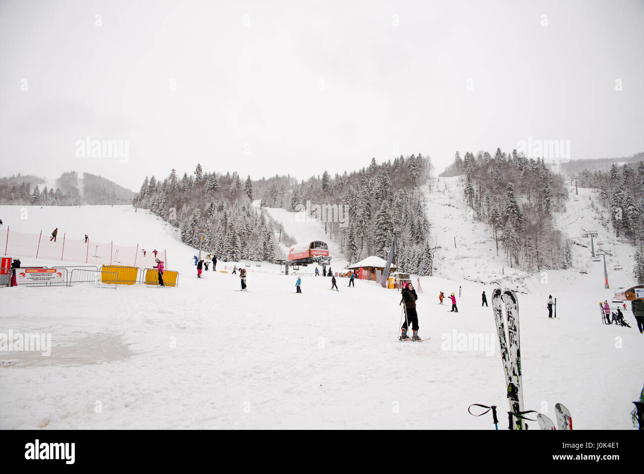 Ski training on ski resort, Kolasin, Montenegro Stock Photo - Alamy