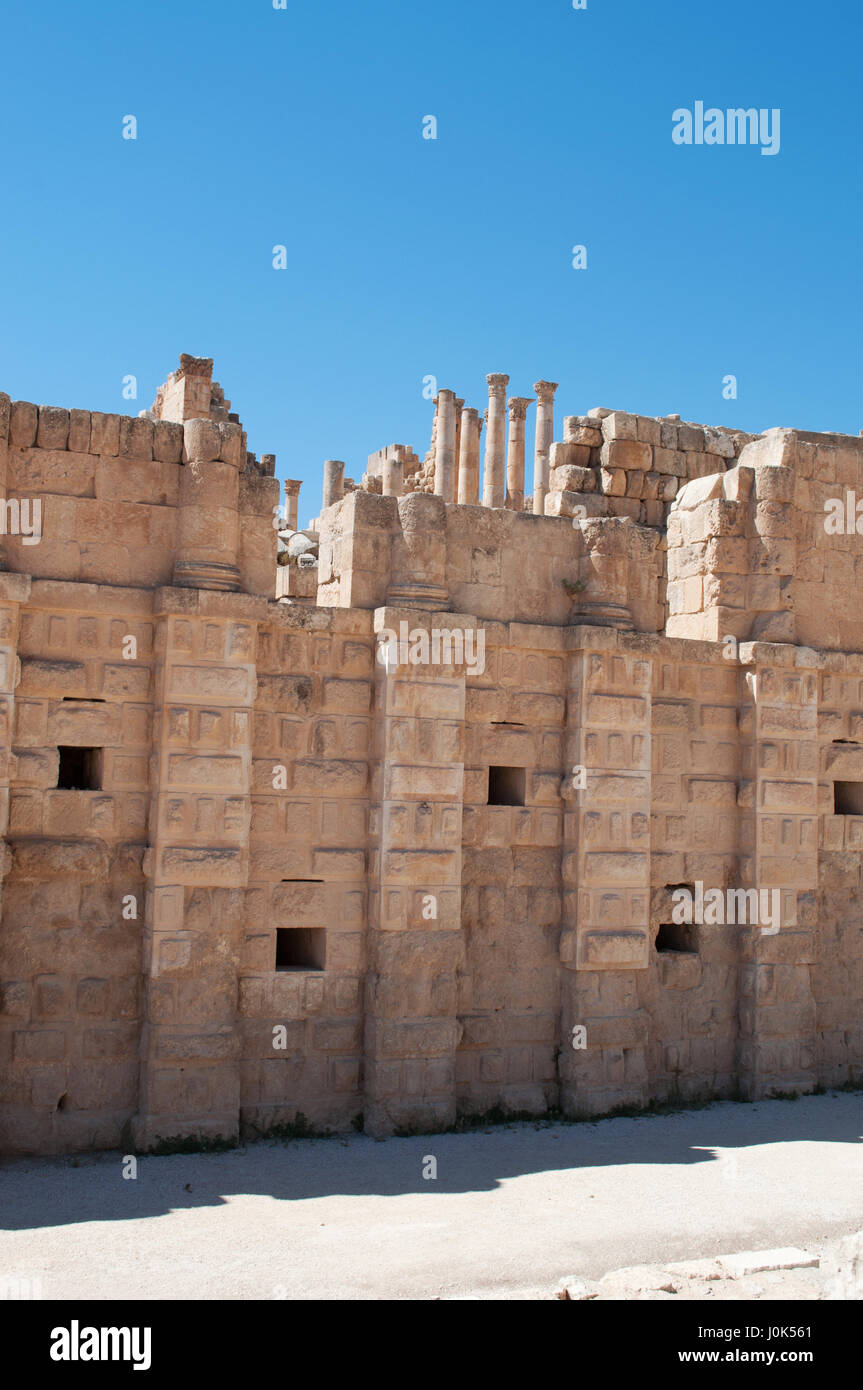 Jerash, Gerasa, archaeological, Old City, Jordan, Middle East, roman, architecture, romantic getaway, honeymoon, tourism, view, discovery, escape brea Stock Photo