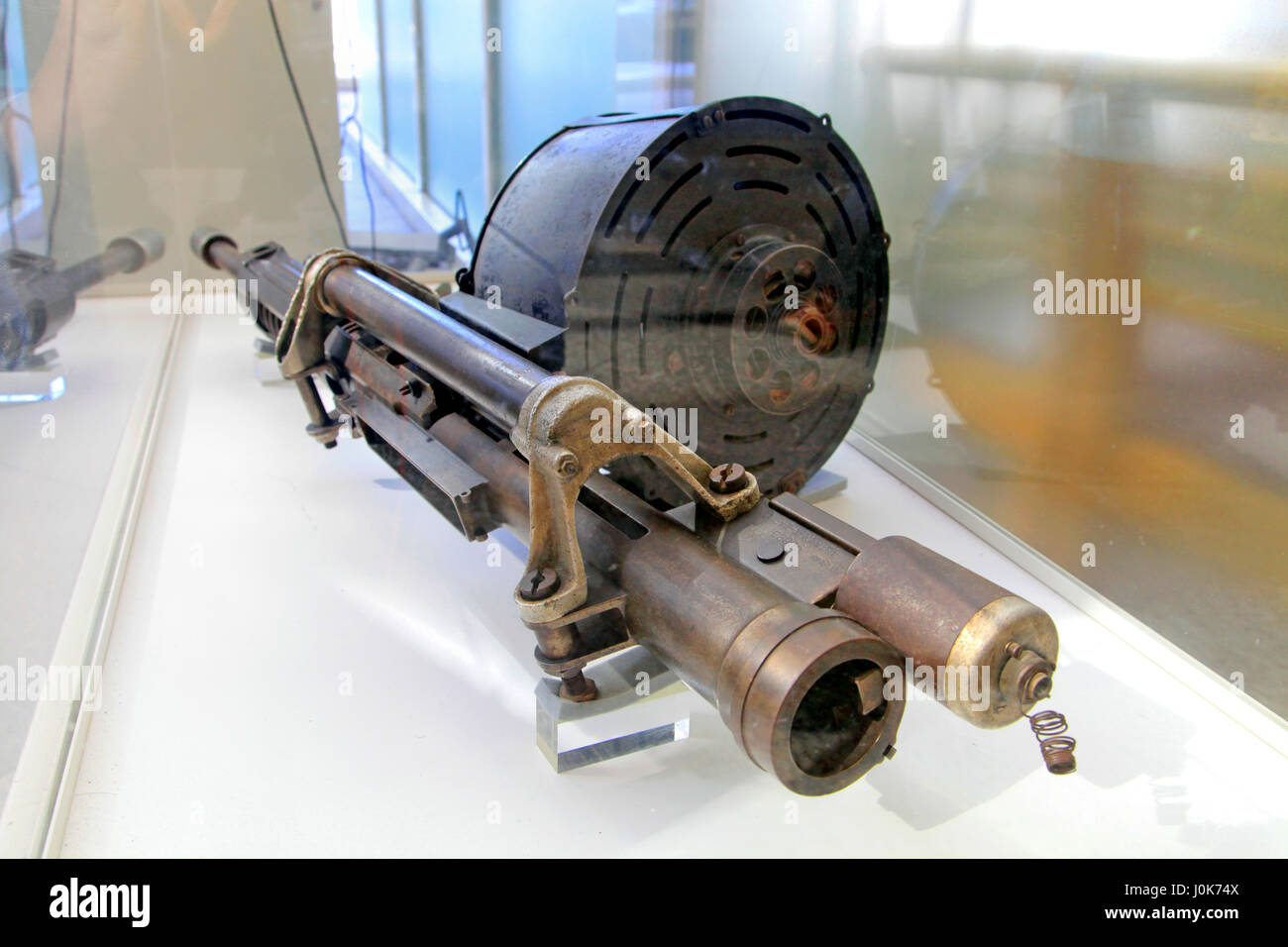 20 mm Cannon of A6M Zero Fighter Aircraft Stock Photo