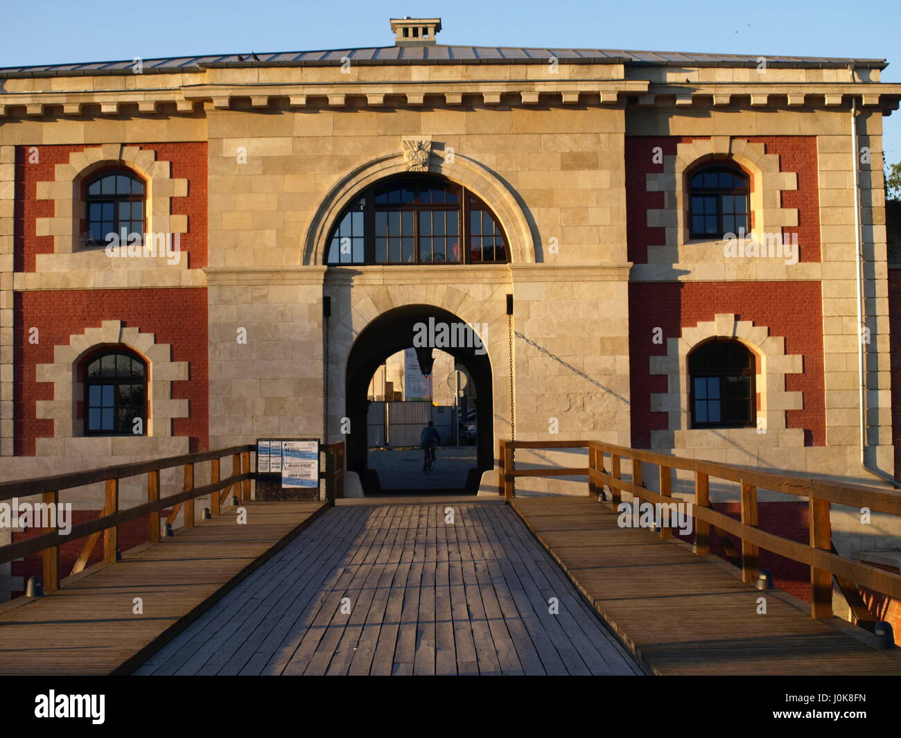 Old stoned fortification - part of old city defensive walls  in Zamosc, Poland Stock Photo