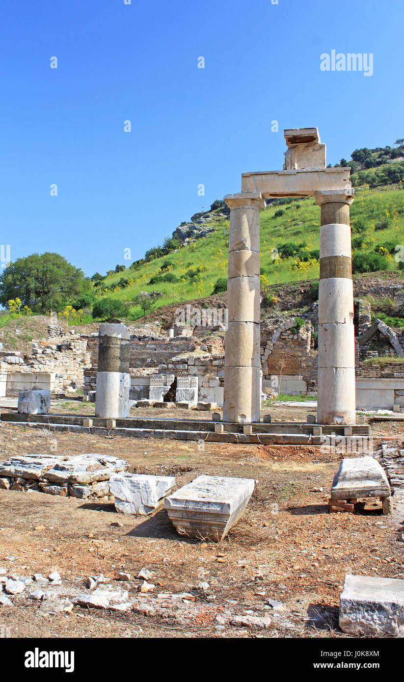 The Prytaneion at Ephesus, Turkey Stock Photo
