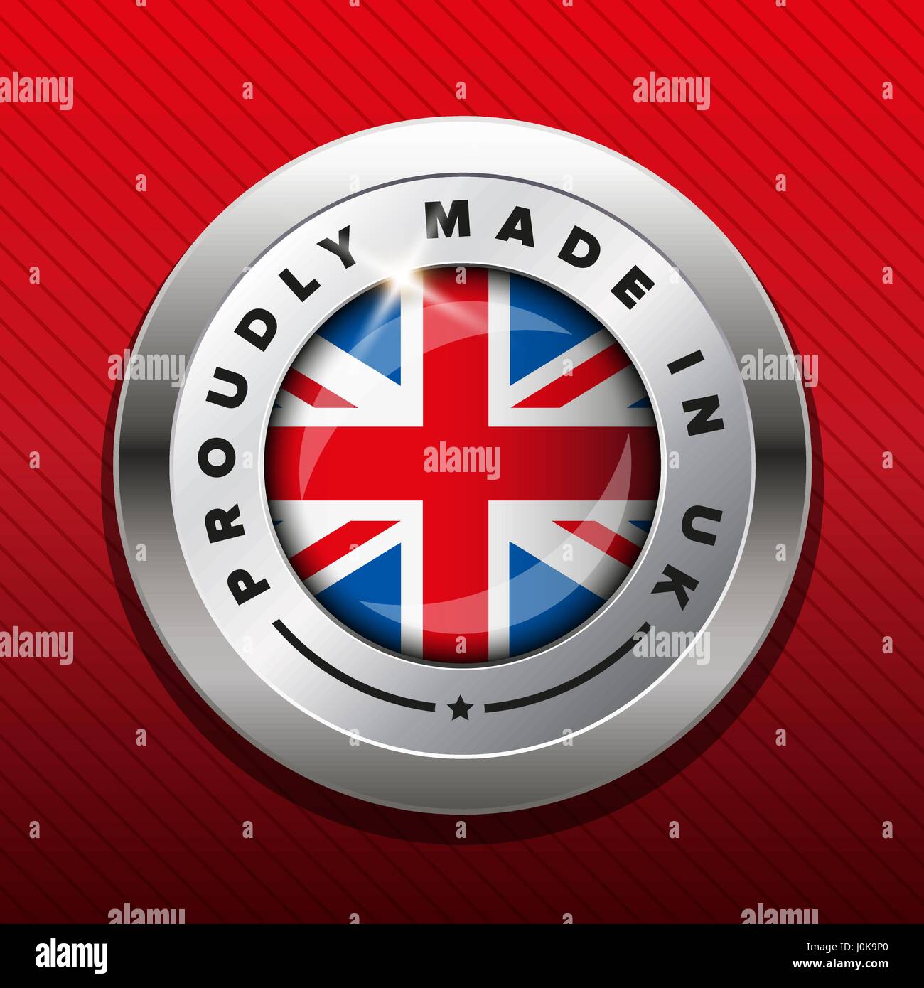 Made in UK badge vector Stock Vector