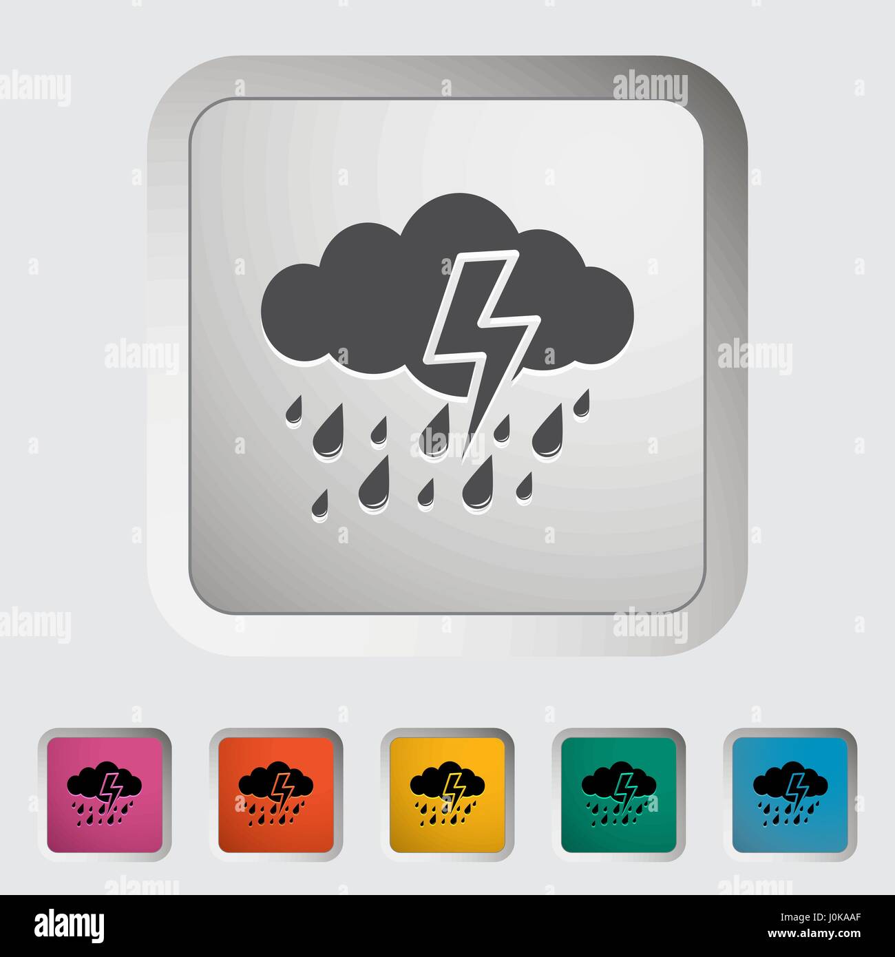 Storm. Single icon. Vector illustration Stock Vector Image & Art - Alamy