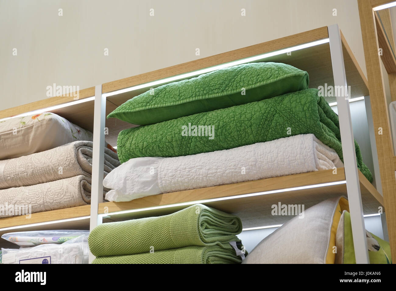 Blankets in a store in Mexico Stock Photo