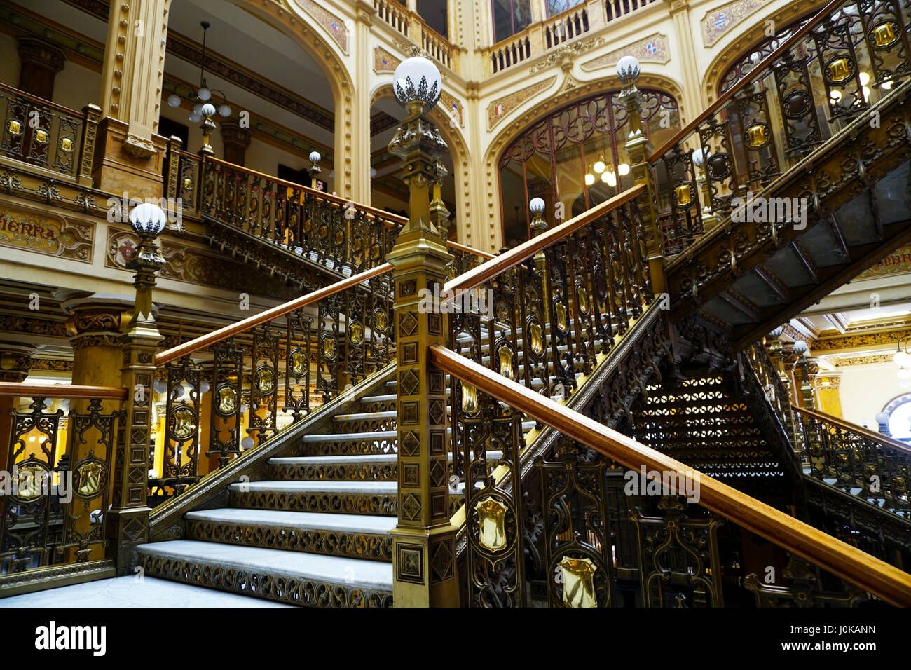 Historic Main Post Office in Mexico City, Mexico. The Palacio de Correos de Mexico or the