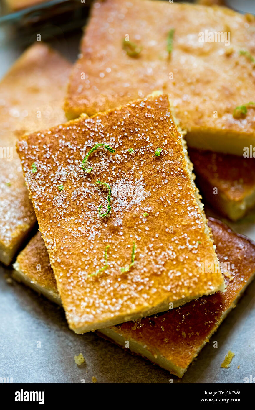 Lime yoghurt olive oil cake Stock Photo Alamy