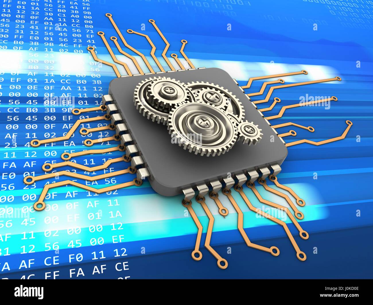 3d illustration of modern computer chip processor Stock Photo - Alamy