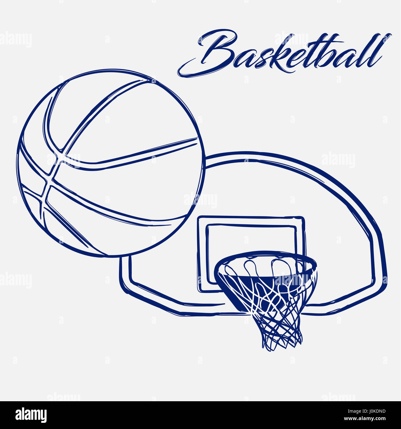 Basketball sketch hi-res stock photography and images - Alamy
