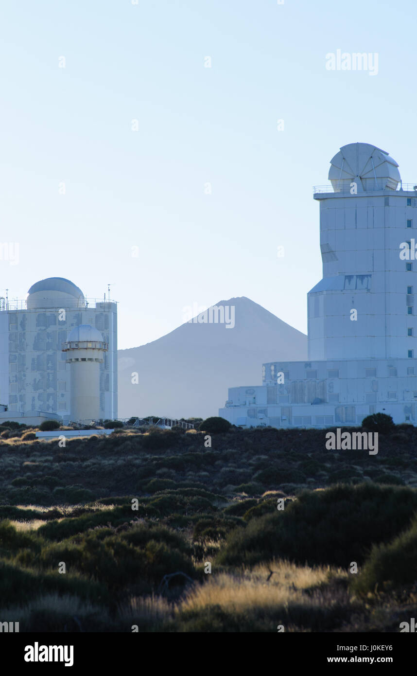 Observatorio atmosferica de Izana ,Tenerife,  Canary Islands, Spain Stock Photo