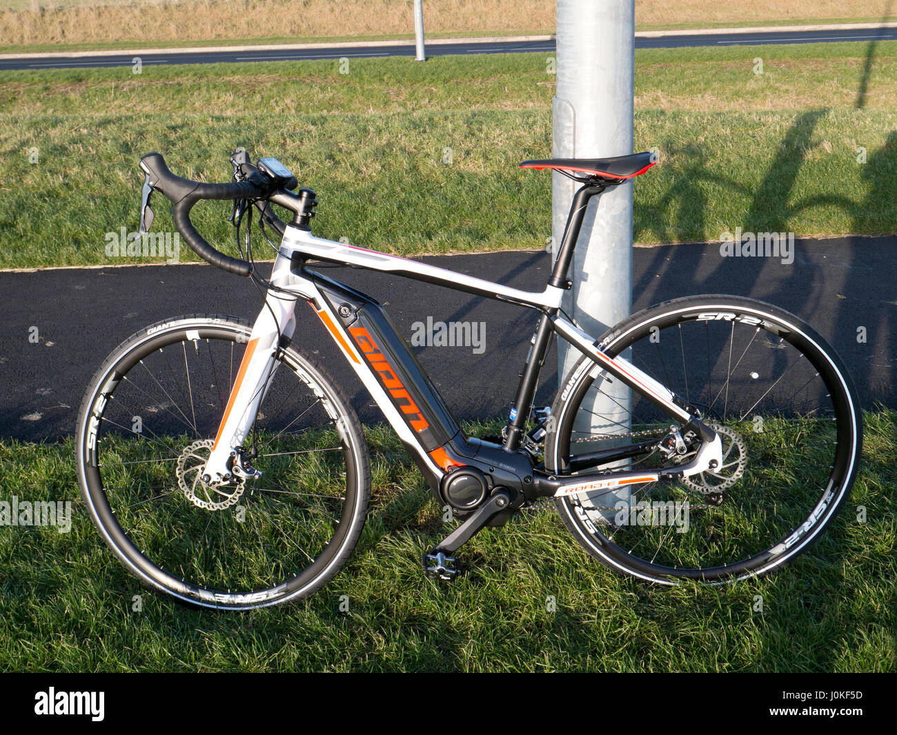 Modern electric racing bike Stock Photo Alamy