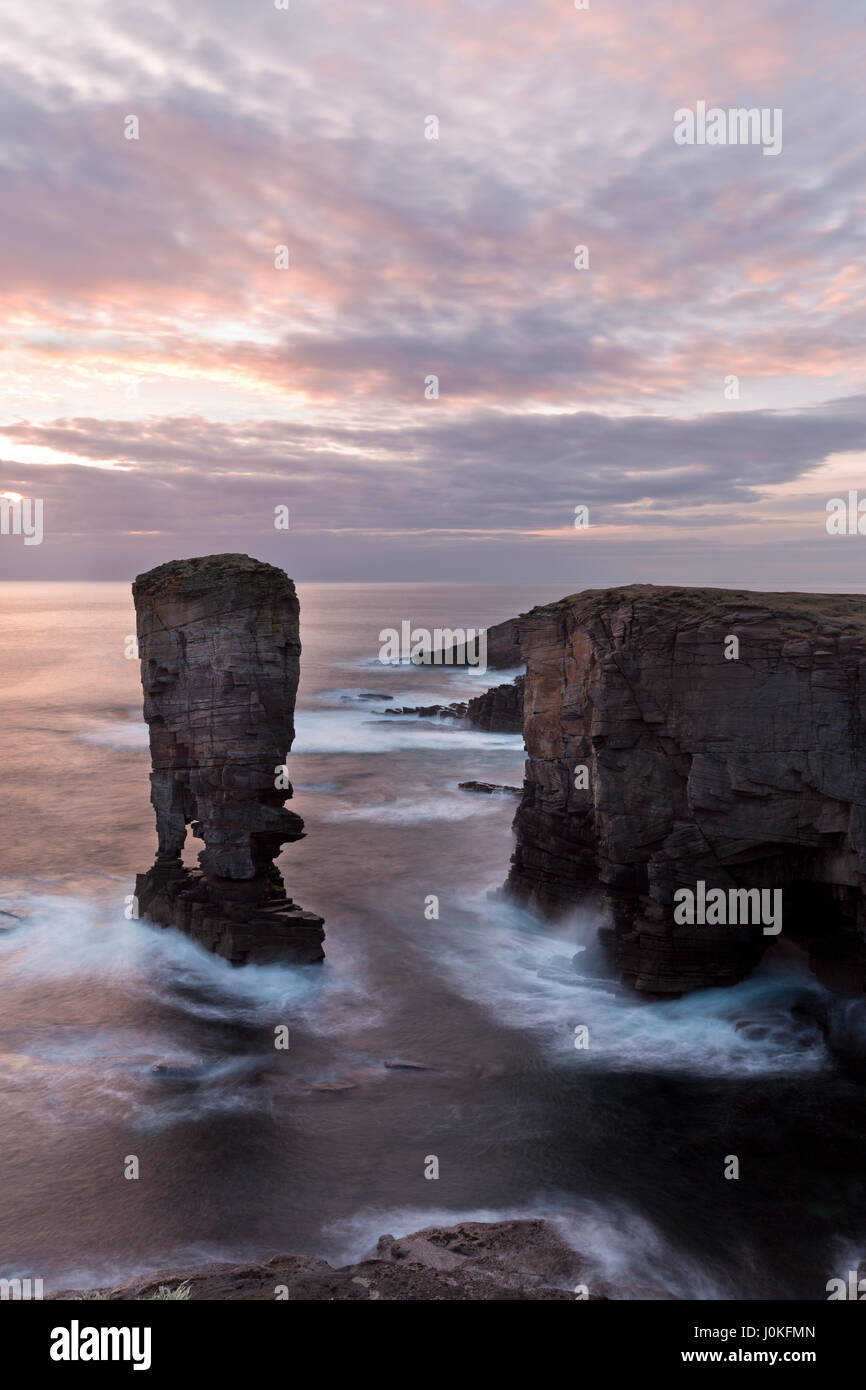 Yesnaby sea stack, Orkney isles Stock Photo