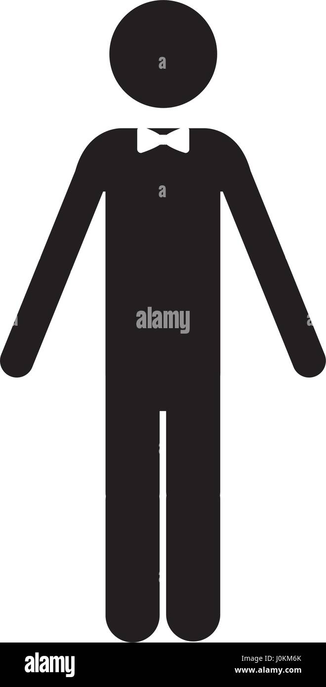 Waiter Pictrogram Hotel stuff Stock Vector Images - Alamy