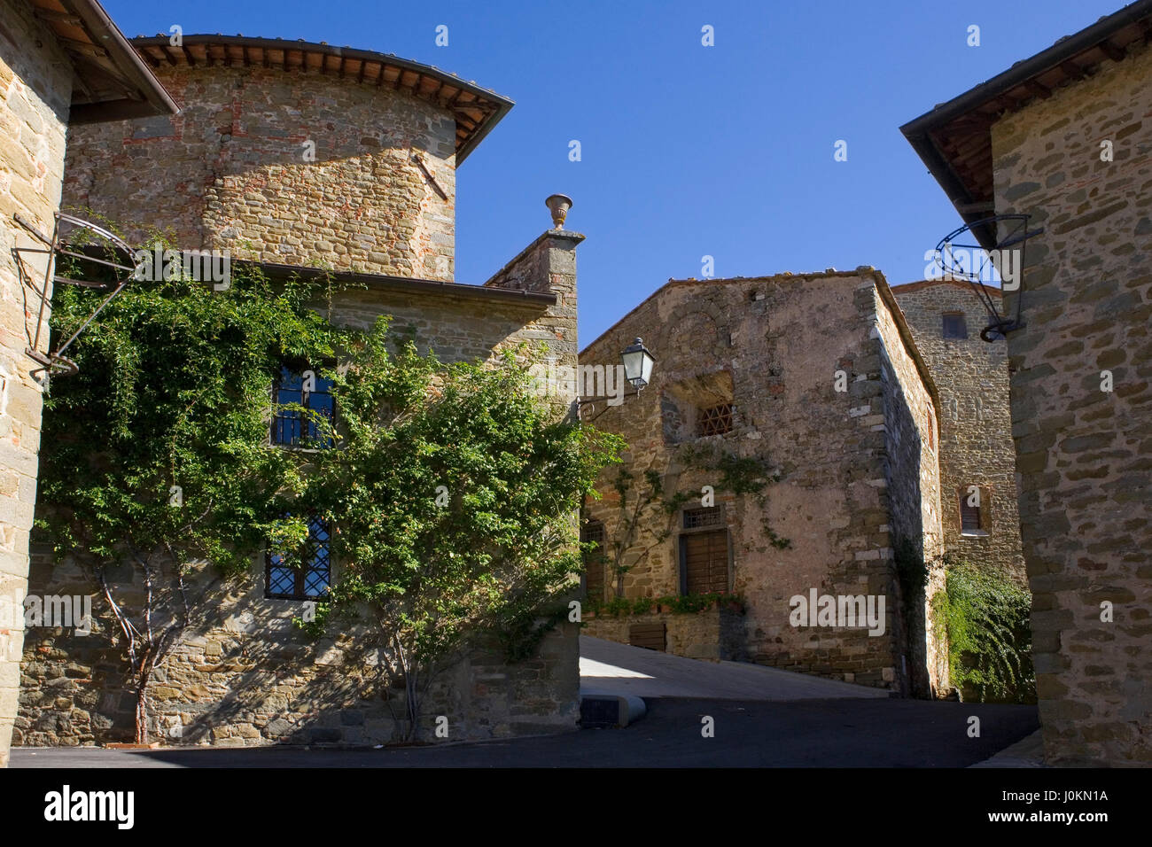 Rampa degli Orti, Volpaia, Tuscany, Italy Stock Photo