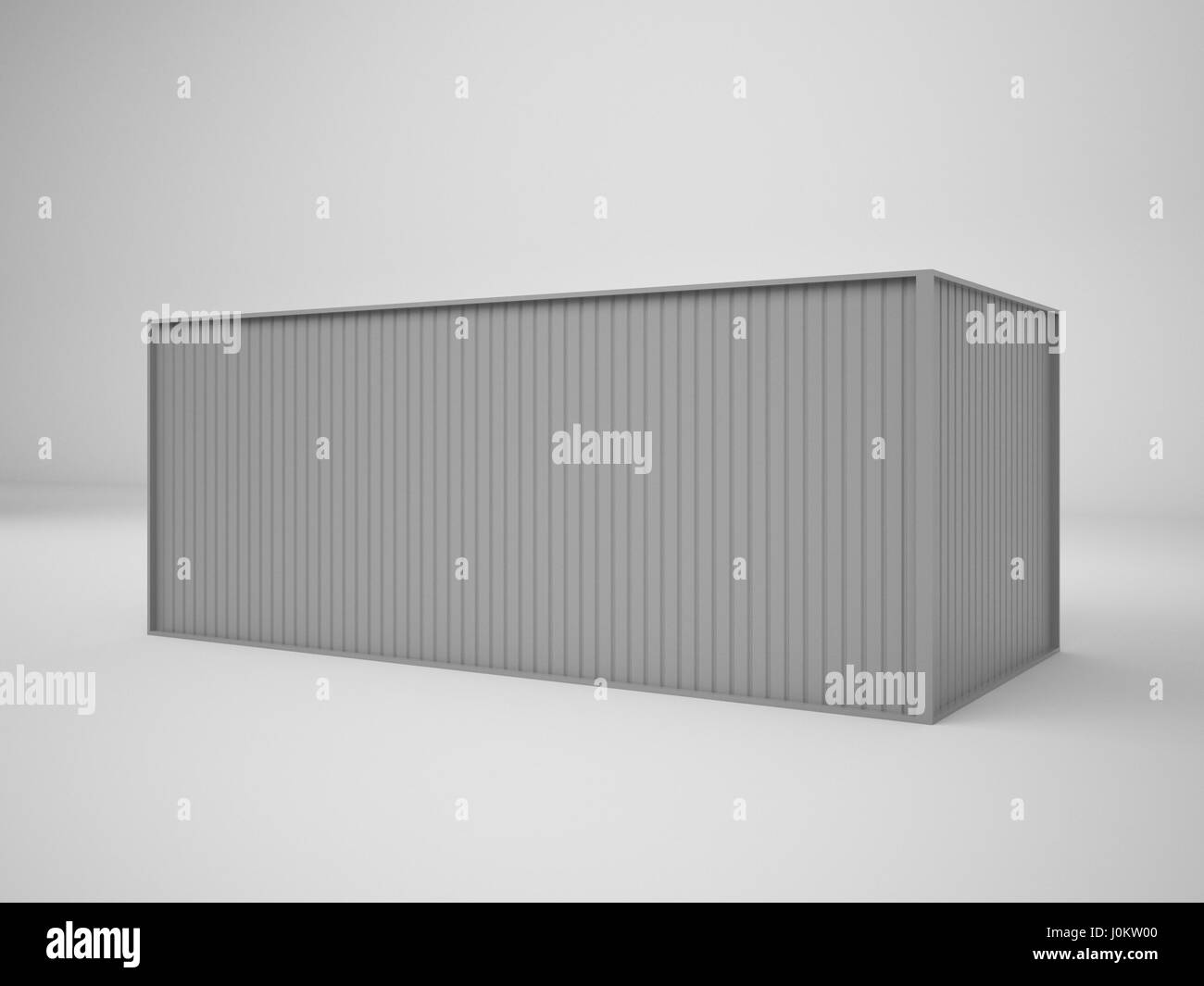 3D Rendering Shipping Container isolated on white background ...