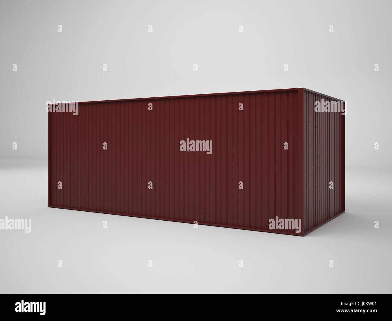3D Rendering Shipping Container isolated on white background ...