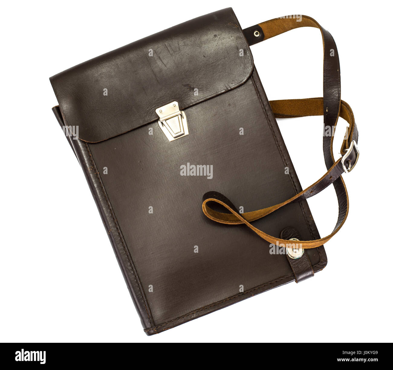Bag tablet leather military. Studio Photo Stock Photo Alamy