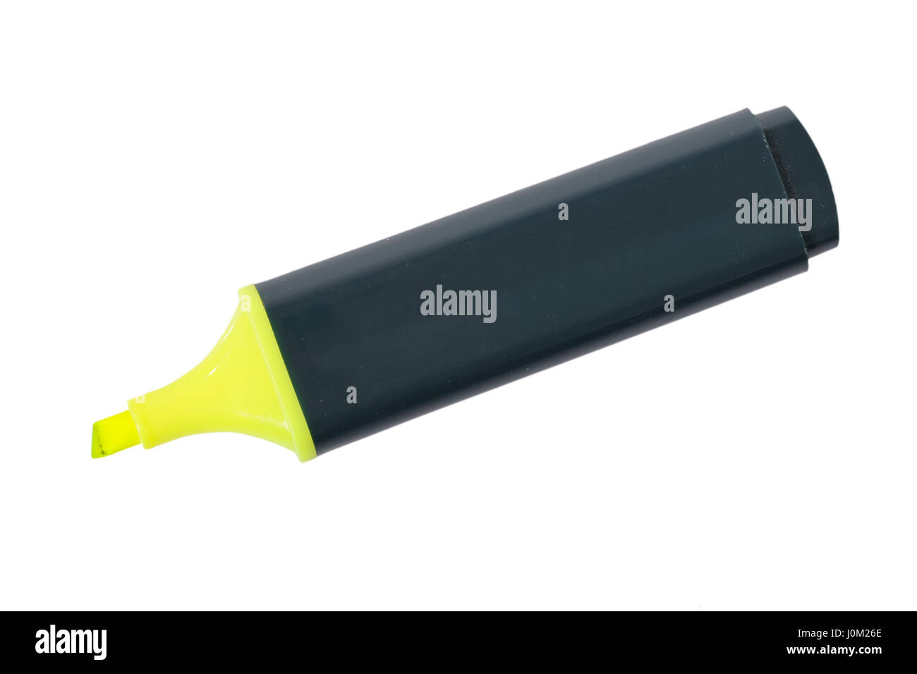 Yellow highlighter isolated on white background Stock Photo Alamy