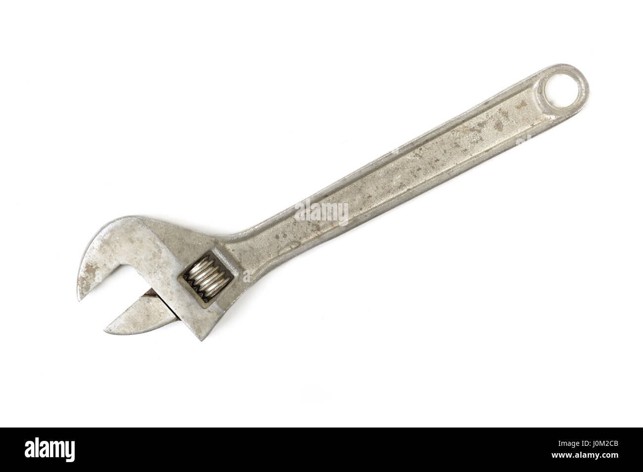 Adjustable wrench isolated on white background Stock Photo - Alamy