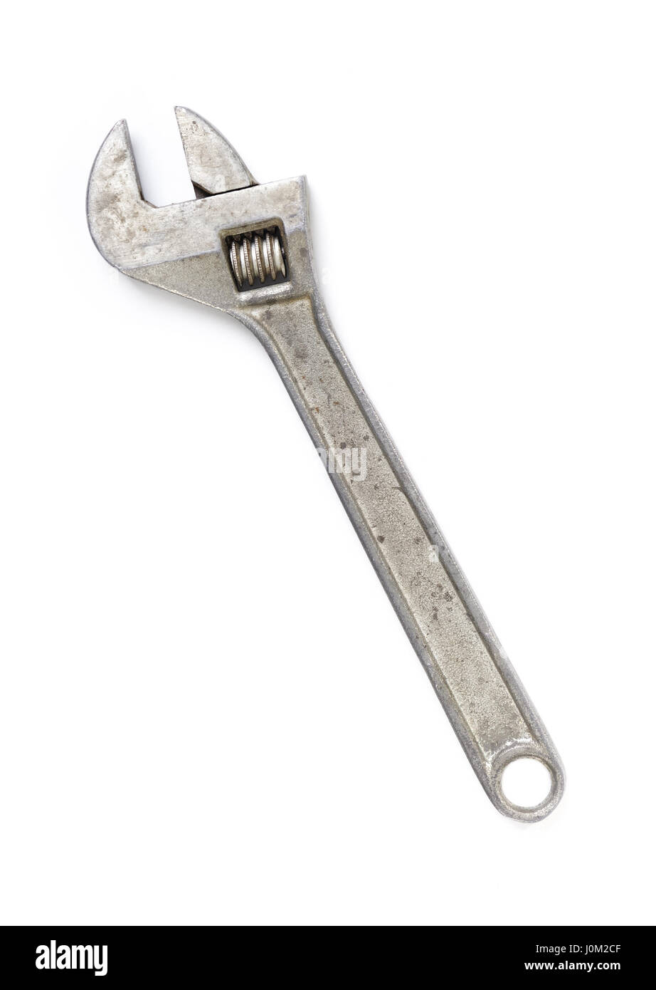 Adjustable wrench isolated on white background Stock Photo - Alamy