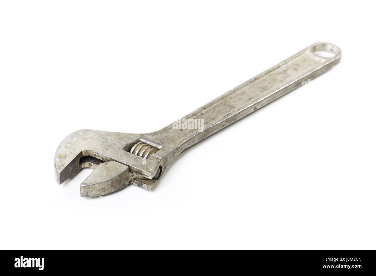 Adjustable wrench isolated on white background Stock Photo - Alamy