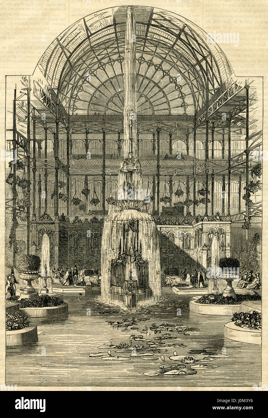 The Crystal Palace moved to Sydenham Hill in 1854. When completed, The Crystal Palace provided an unrivaled space for exhibits.