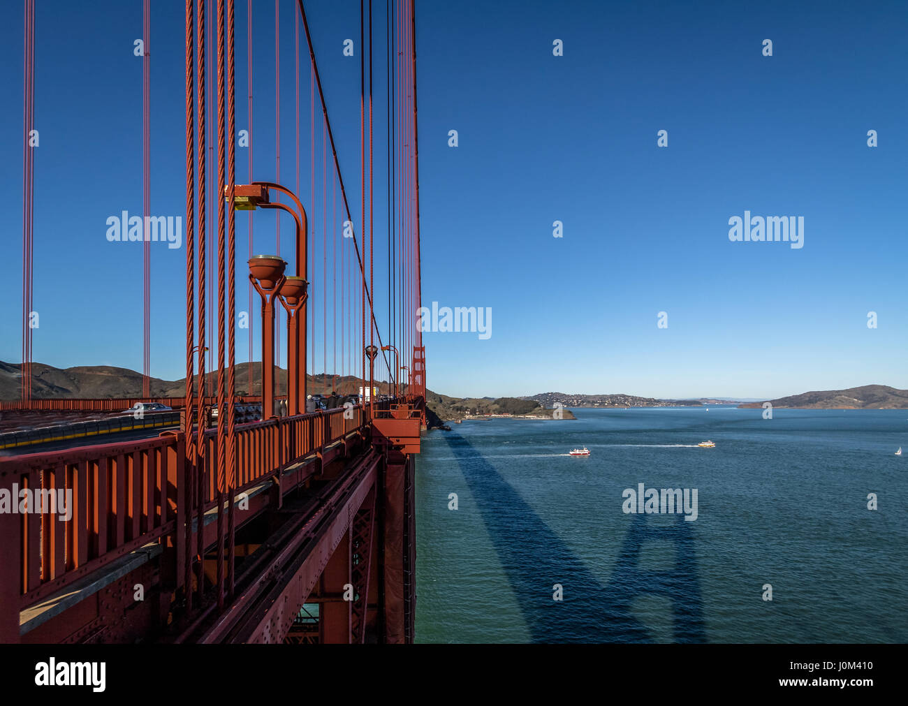 Detail of Golden Gate Bridge - San Francisco, California, USA Stock Photo