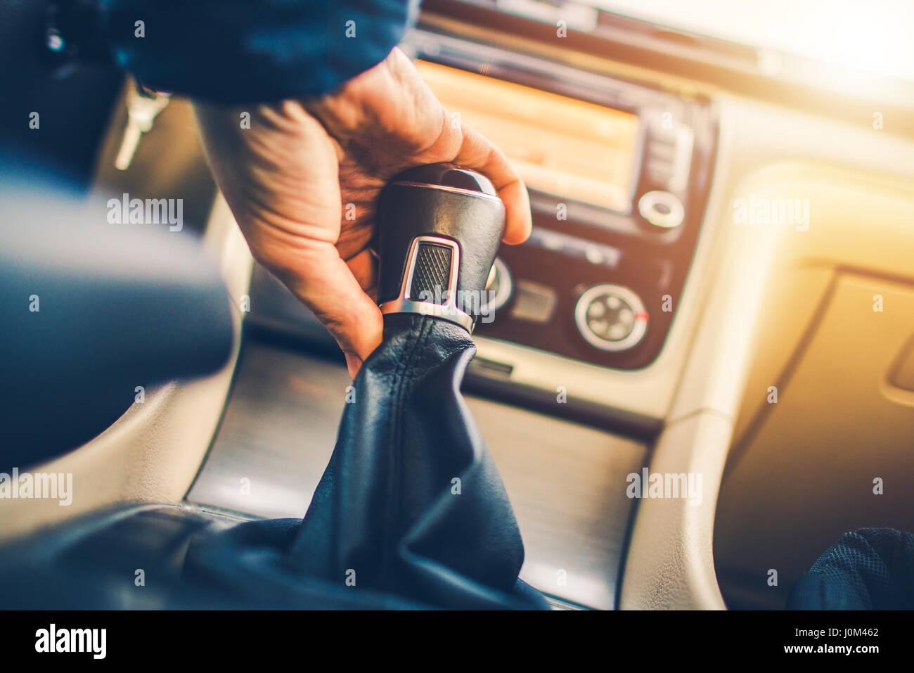 Manual Transmission Driving. Modern Car with Stick Shift Transmission Stock Photo Alamy