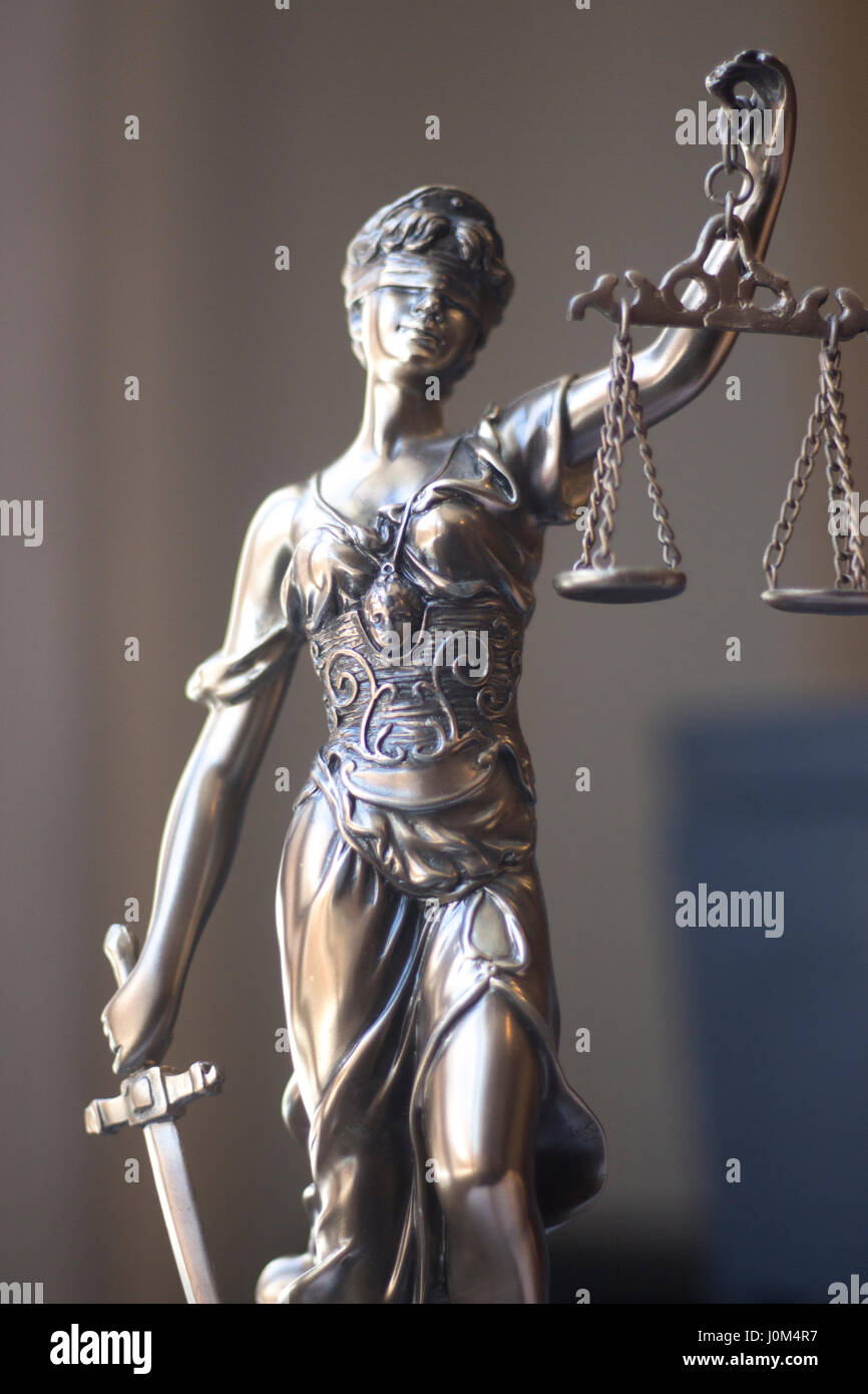 Lady of Justice Themis Blind Judge Lawyer Blind Attorney Statue Figurine